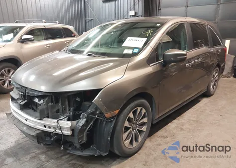 2022 Honda Odyssey Ex-L z USA, uszkodzony, nr VIN 5FNRL6H70NB062848